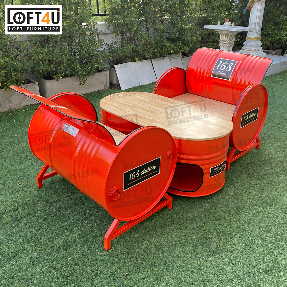 โซฟารับแขก Sofa Table Set : wooden cushion / 2-4 seats