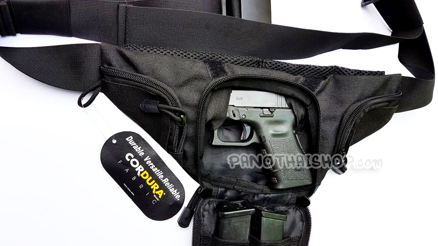 กระเป๋าซ่อนปืนคาดเอว GLOCK 19,GLOCK26<GLOCK43 , SIG P226-229 และ MP94