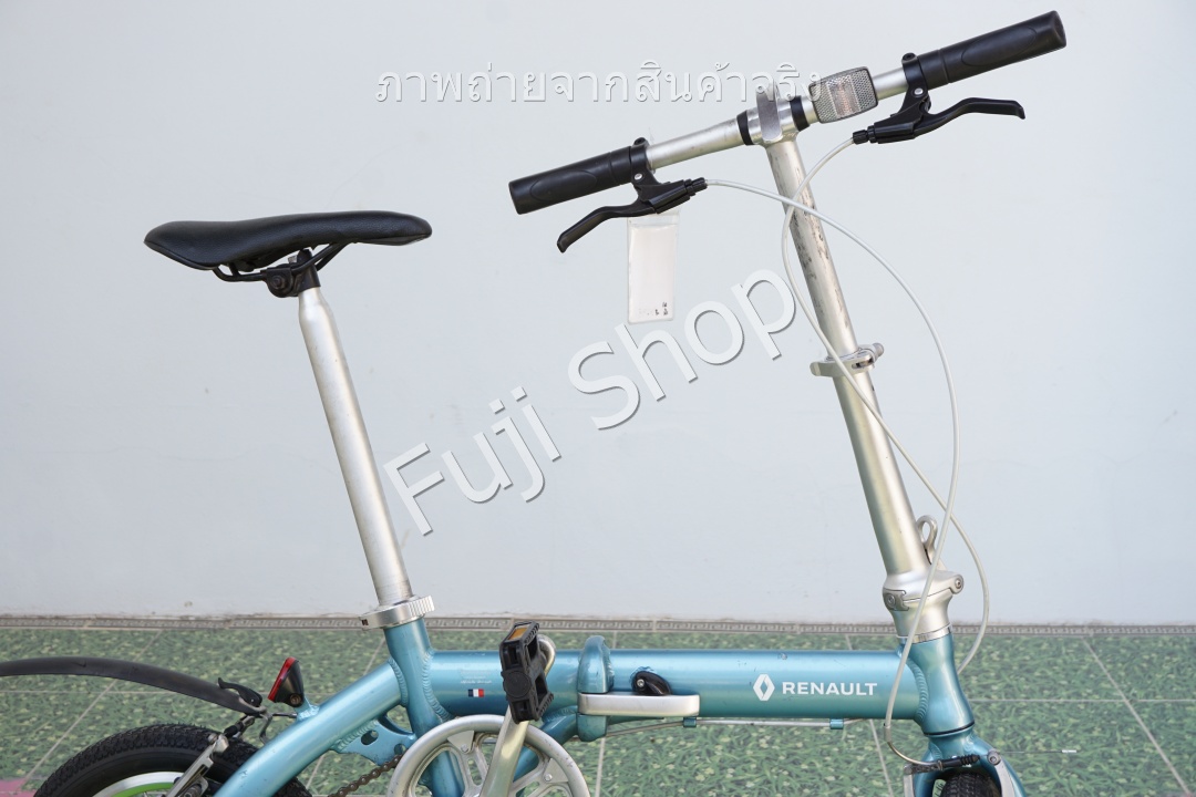 จักรยานพับได้ญี่ปุ่น - ล้อ 14 นิ้ว - ไม่มีเกียร์ - อลูมิเนียม - Renault - สีฟ้า [จักรยานมือสอง]