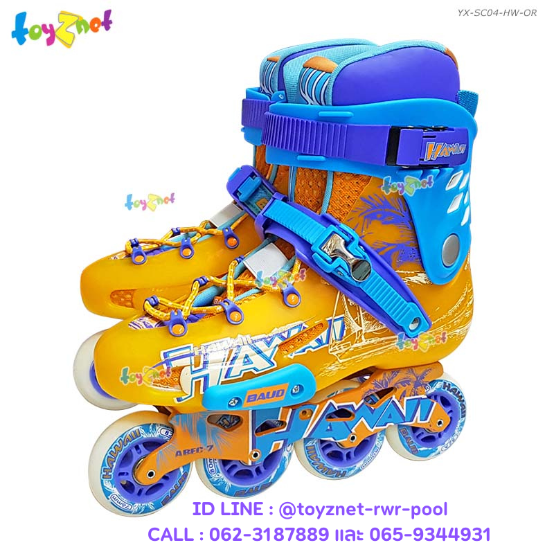 Inline Skates Hawaii Orange-Blue Sized 41 no.YX-SC04-HW-OR(41)