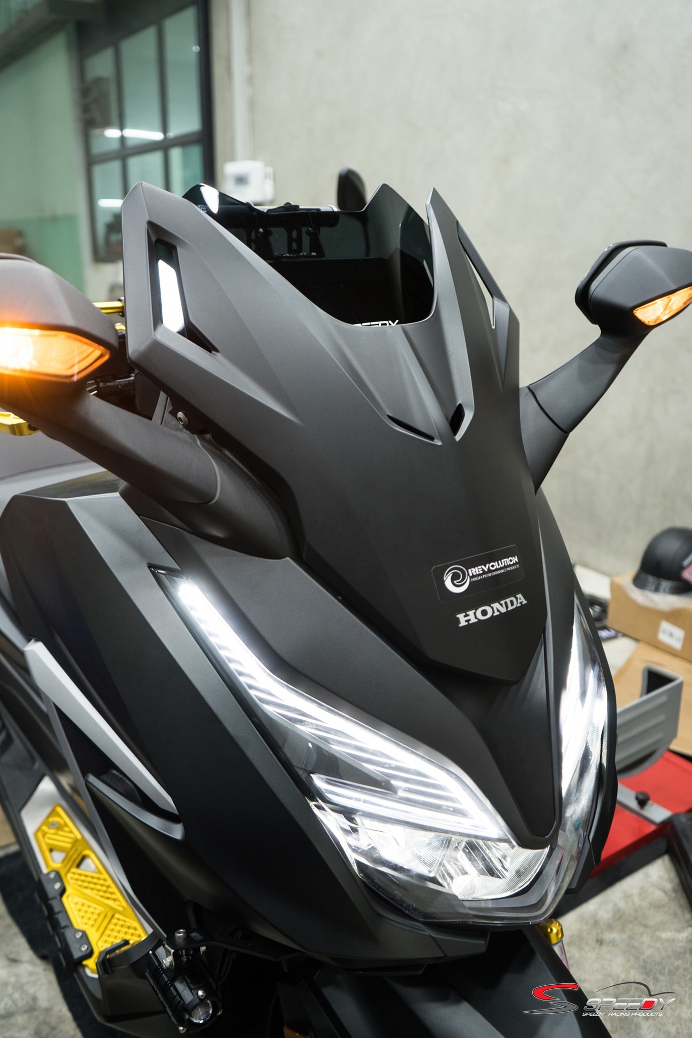 บังไมล์-ชิลล์หน้า แบบส้ัน SPEEDY FORZA350 ALL NEW