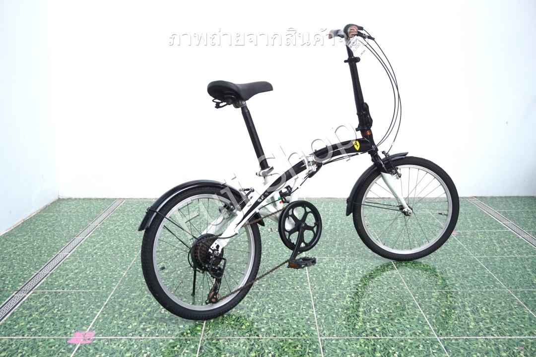จักรยานพับได้ญี่ปุ่น - ล้อ 20 นิ้ว - มีเกียร์ - Ferrari - สีดำ [จักรยานมือสอง]