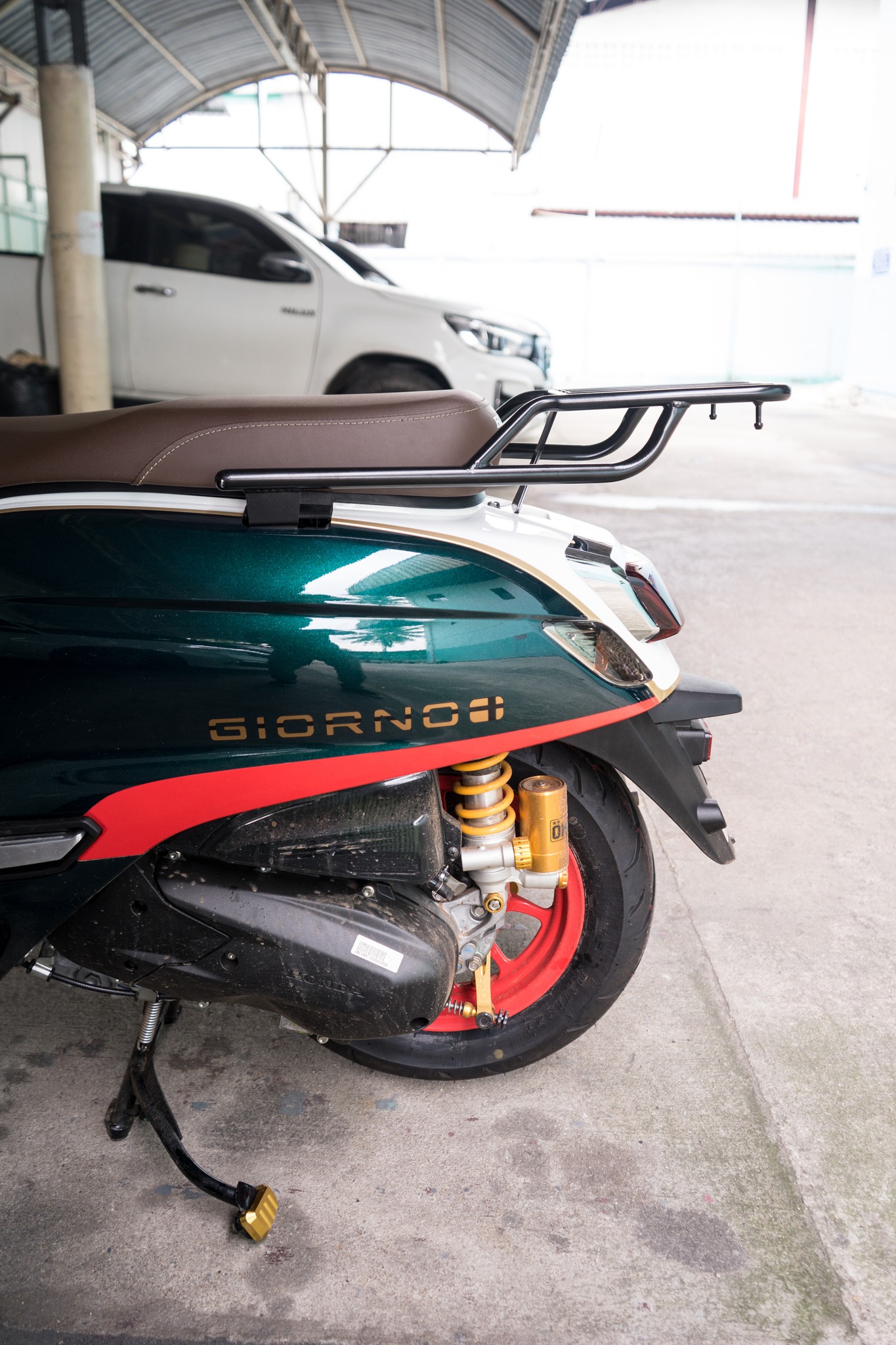 ตะแกรงท้ายเบาะ(เหล็ก) GIORNO+ - ดำ ราคา 1,400 บาท/อัน