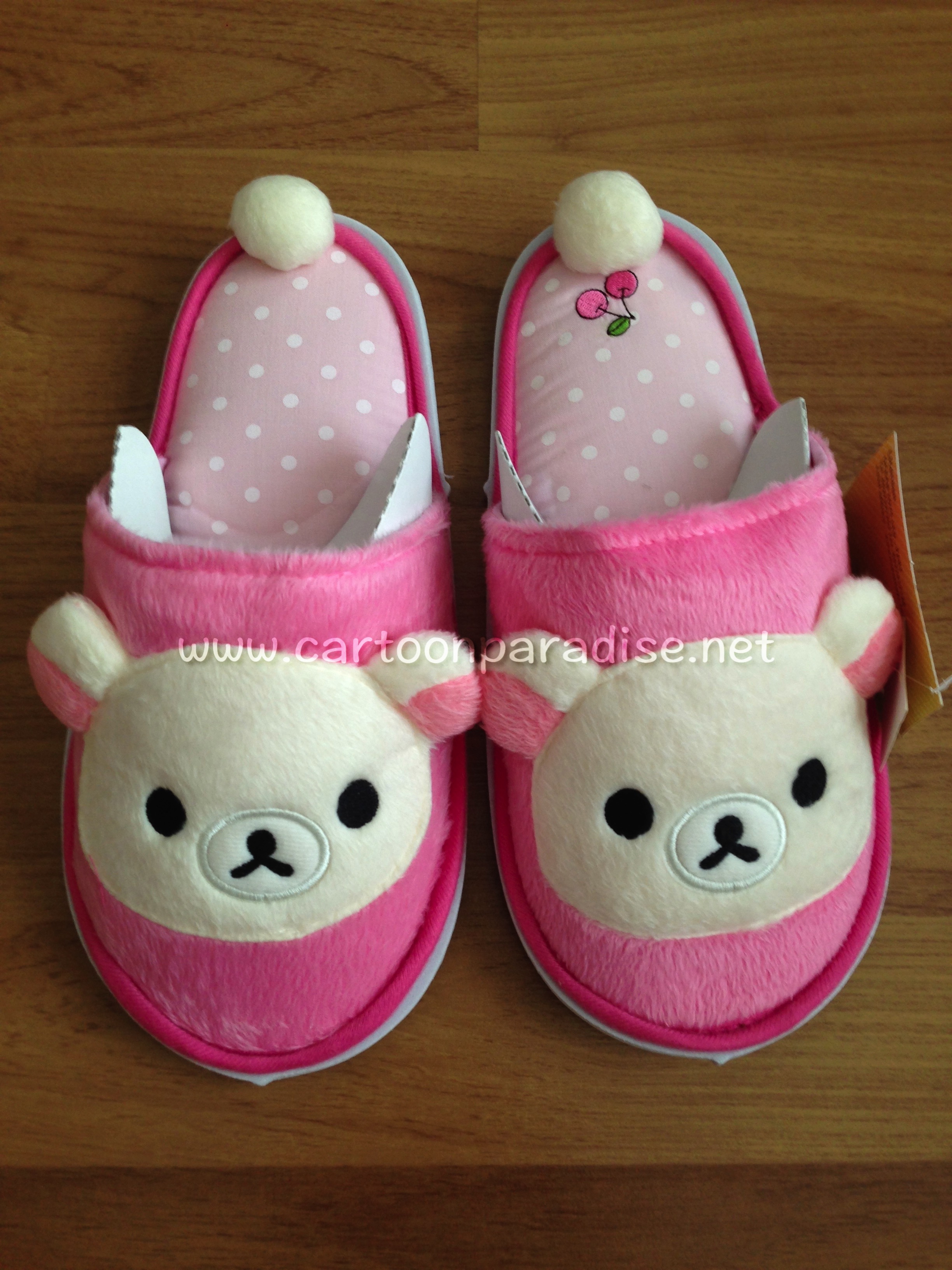 Disney รองเท้าใส่ในบ้าน ดิสนีย์ ริลัคคูมะ ลิขสิทธิ์แท้ Disney Rilakkuma Slippers Shoes Sandal Pink Free Size