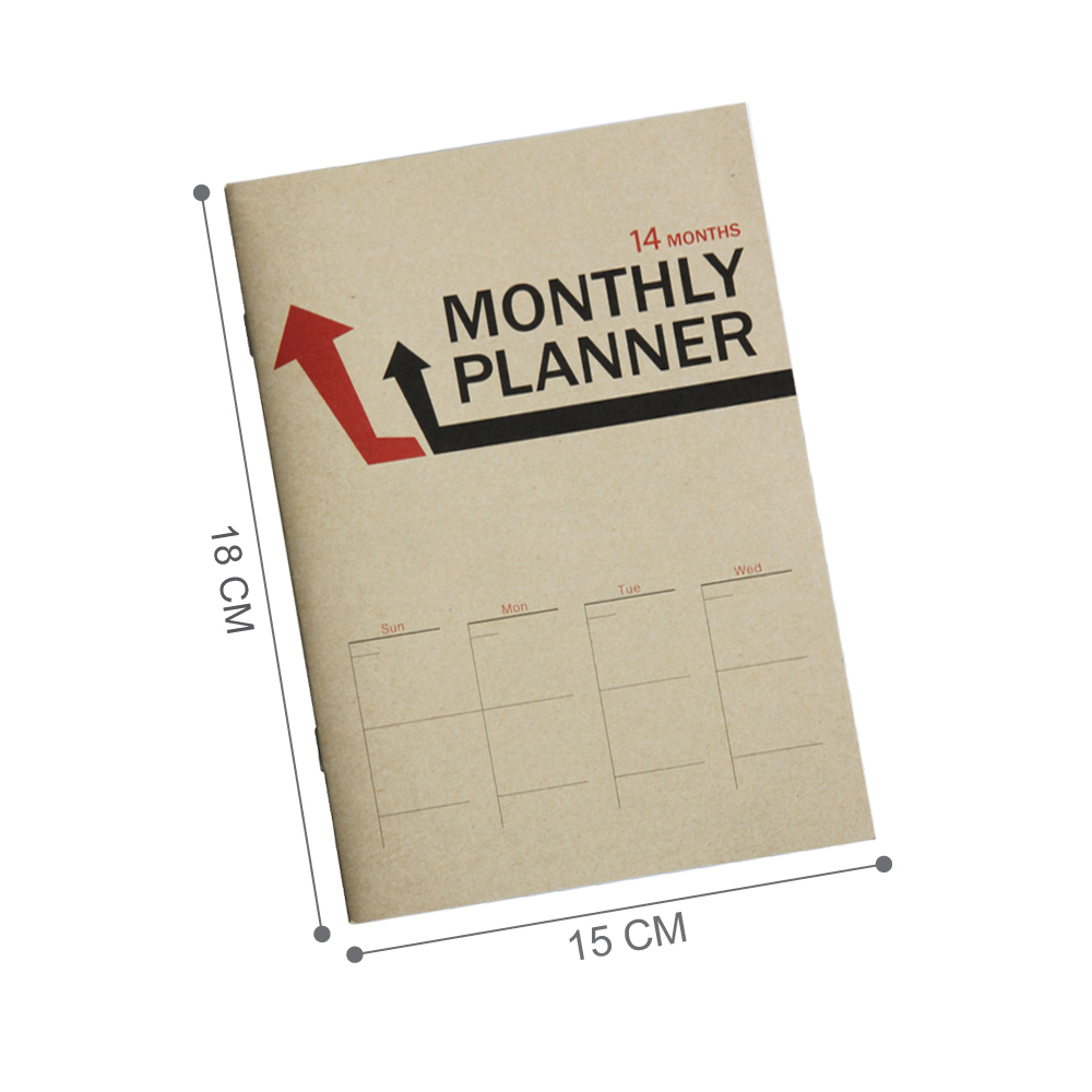 Planner Notebooks A5 with Brown Kraft Paper Covers