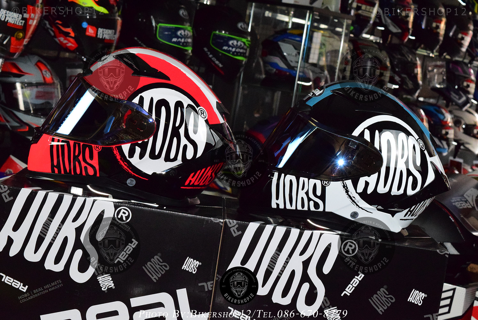 หมวกกันน็อคReal รุ่น FINNIX HOBS สี ดำ