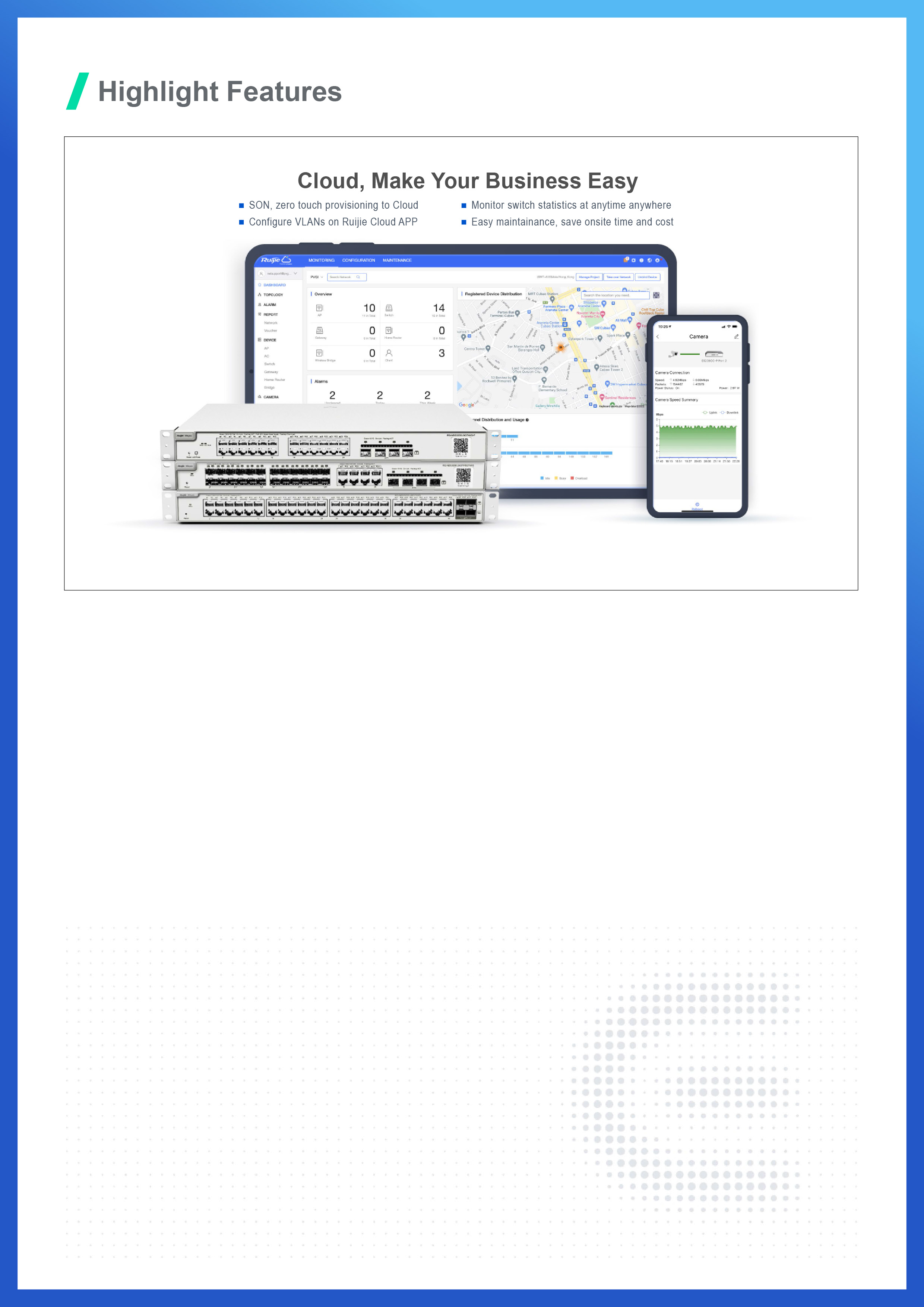 RUIJIE RG-NBS5100-24GT4SFP 24Port Cloud Manage Switch, Layer 3, 4 SFP Uplink Port BY BILLIONAIRE SECURETECH RG-NBS5100-24GT4SFP