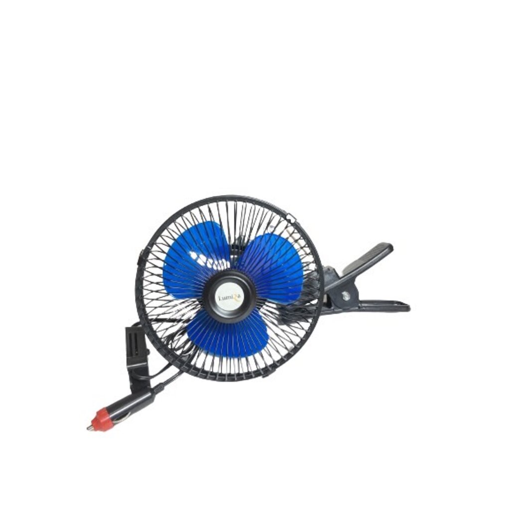Lumira พัดลมหนีบ DC 12V 6นิ้ว+ปลั๊ก พกพาได้ง่ายสะดวกสบาย LFN-126 พัดลม DC พัดลมคีบแบตเตอรี่ พัดลมขนาดเล็ก พัดลมหนีบ