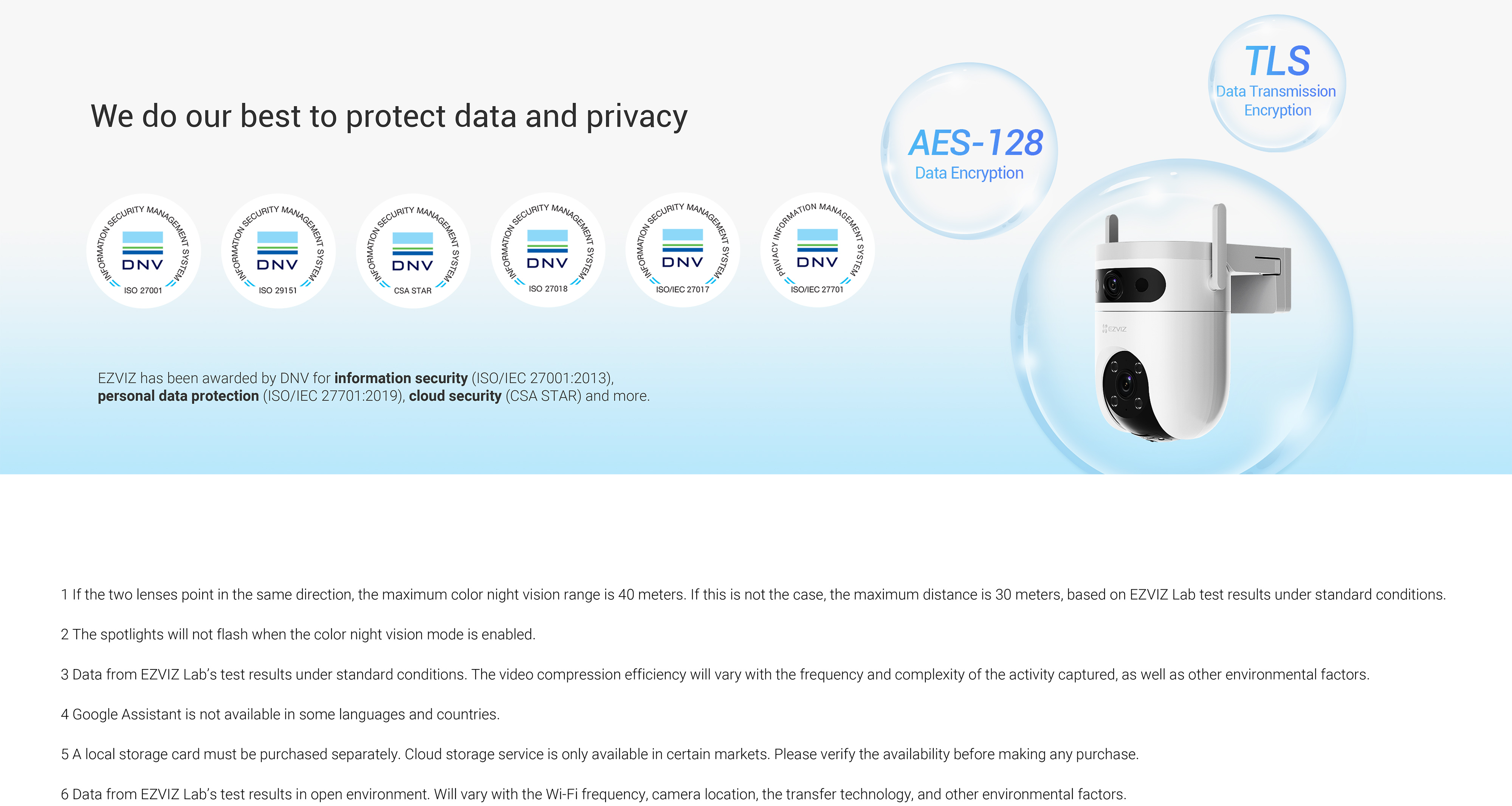 EZVIZ H9c Dual 2K กล้องวงจรปิดระบบ IP WIFI ความละเอียด 2K DUAL LENS ภาพสี 24 ชม. มีไมค์และลำโพงในตัว ติดตั้งภายนอกได้ BY BILLIONAIRE SECURETECH EZVIZ H9c Dual 2K