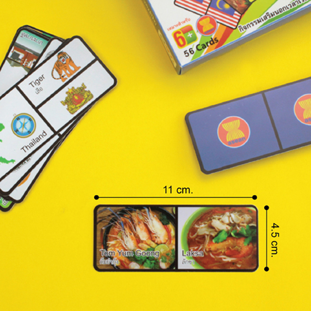 เกมโดมิโน เกมการศึกษาชุดท่องอาเซียน ET-525