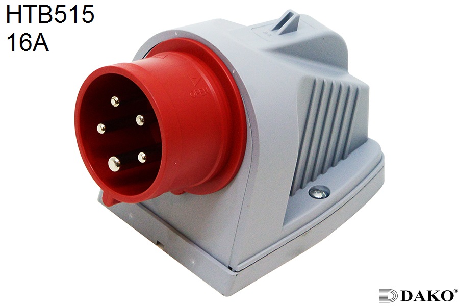 HTB515 ปลั๊กตัวผู้ติดลอย 3P+N+E 16A 400V IP44 6h