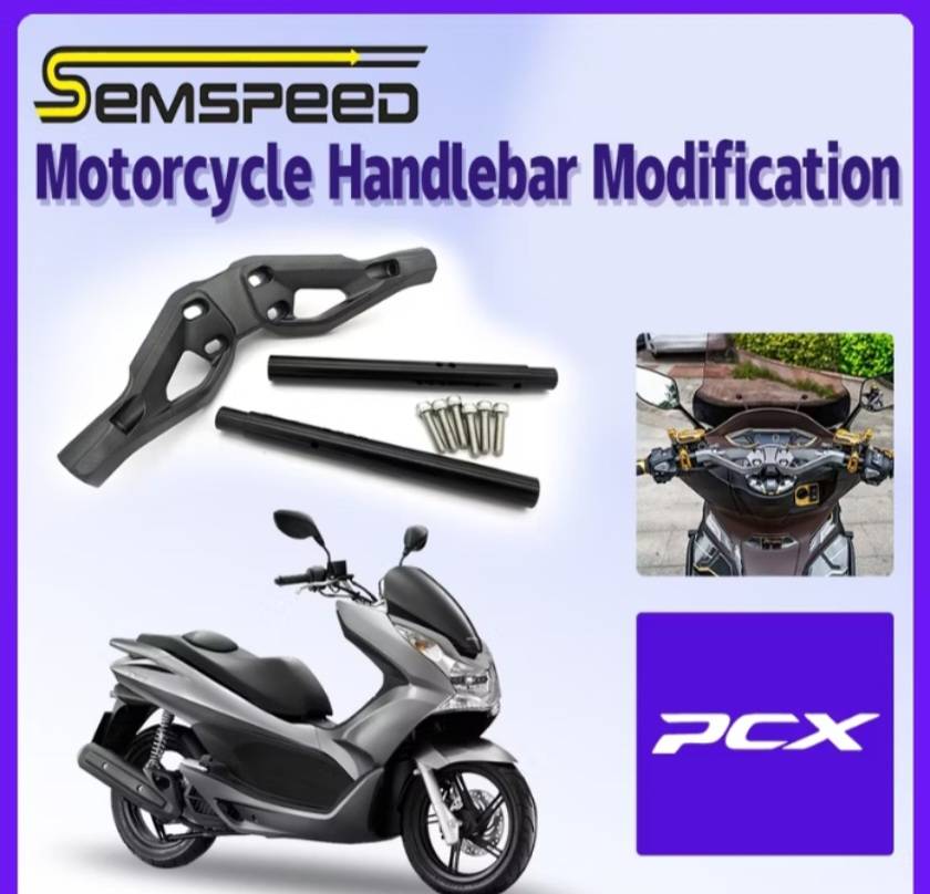แฮนด์บาร์รถจักรยานยนต์【SEMSPEED】สําหรับHonda PCX150 PCX160 PCX125 2012-2024 ราคา2400