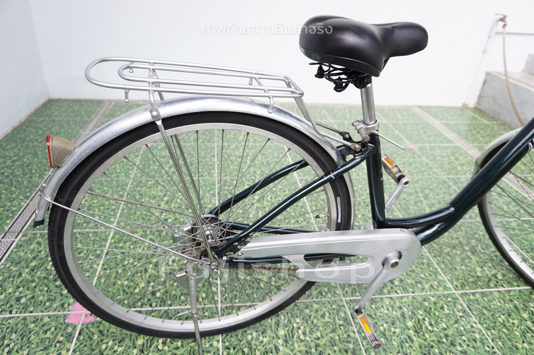 จักรยานแม่บ้านญี่ปุ่น - ล้อ 26 นิ้ว - ไม่มีเกียร์ - อลูมิเนียม - Alouette - สีเขียว [จักรยานมือสอง]