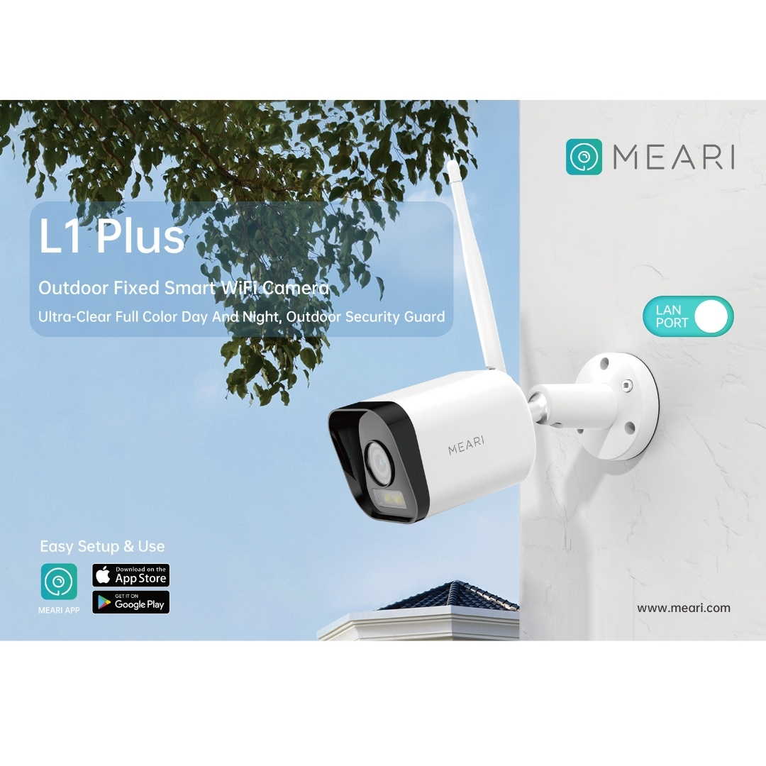 MEARI L1 PLUS (3.6MM.) กล้องวงจรปิด Smart WiFi IP Camera 3K Outdoor รองรับการสื่อสารสองทาง BY BILLIONAIRE SECURETECH MEARI L1 PLUS