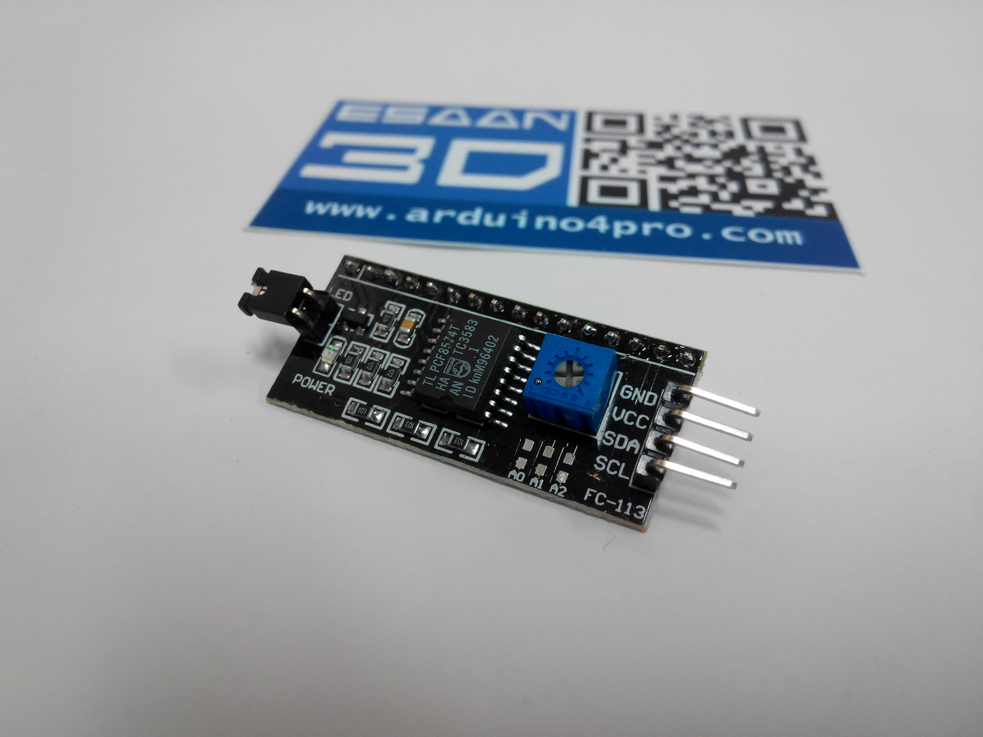I2C/TWI/SPI Interface for 1602 2004 LCD Display