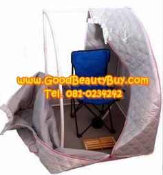 ตู้อบซาวน่า ตู้อบไอน้ำสมุนไพร แบบพกพา เนื้อผ้าวัสดุอย่างดี มาพร้อมหม้อต้มและอุปกรณ์ครบชุด (Portable Steam Sauna)