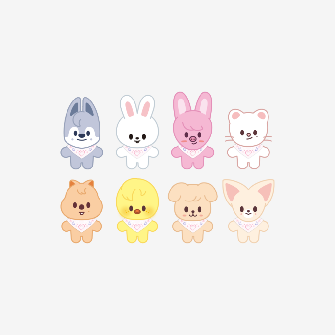 [PRE-ORDER] Stray Kids - 5th Fanmeeting Official MD "SKZ 5'CLOCK" : SKZOO PLUSH (10CM Ver.)