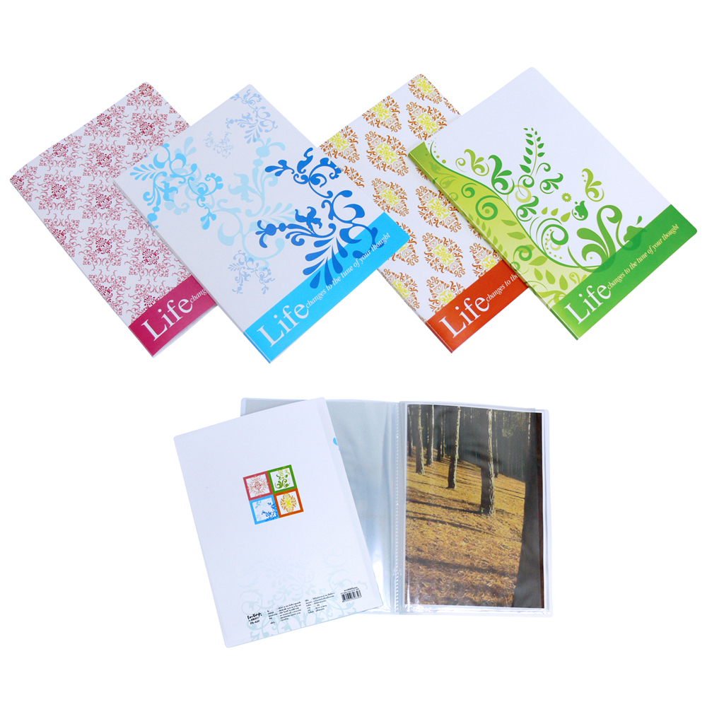 Display Books A4 20 Pockets with Printed Covers Antique Pattern