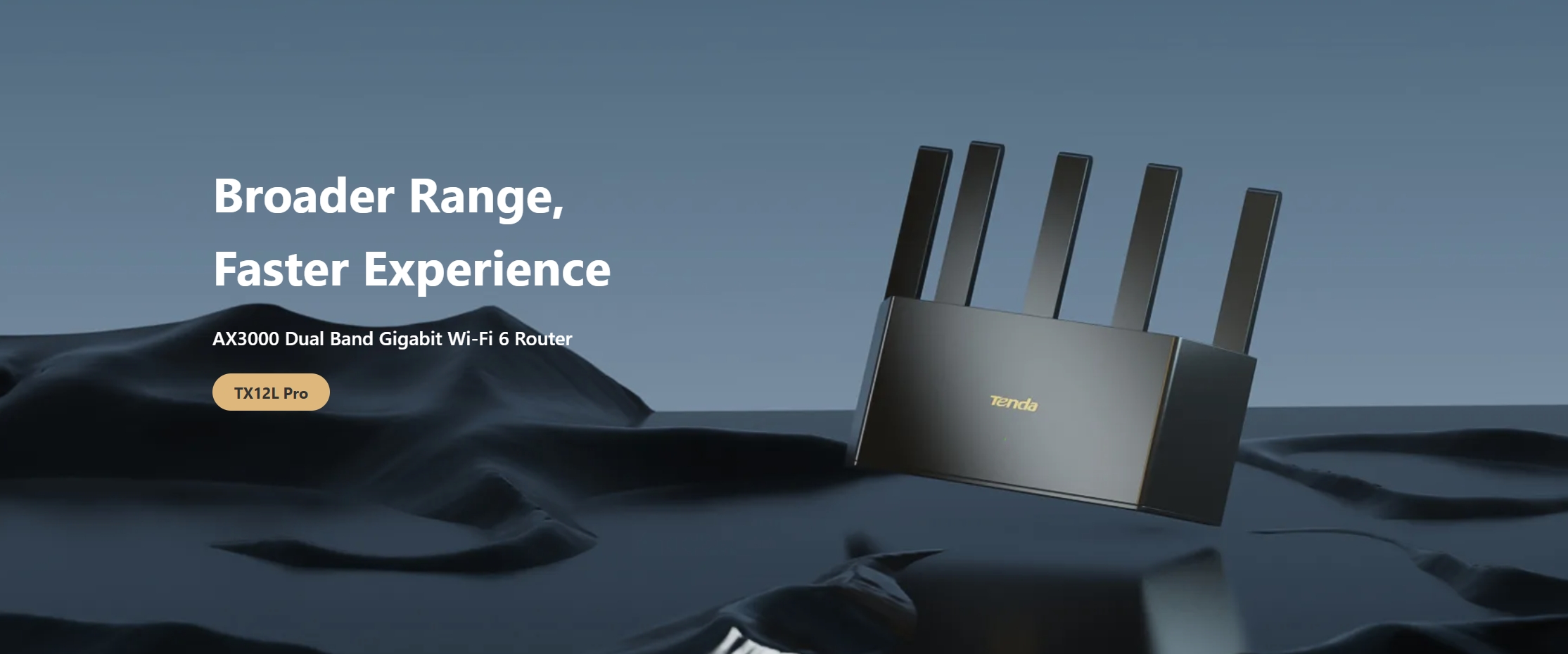 TENDA TX12L PRO : AX3000 Dual Band Gigabit Wi-Fi 6 Router BY BILLIONAIRE SECURETECH TX12L PRO