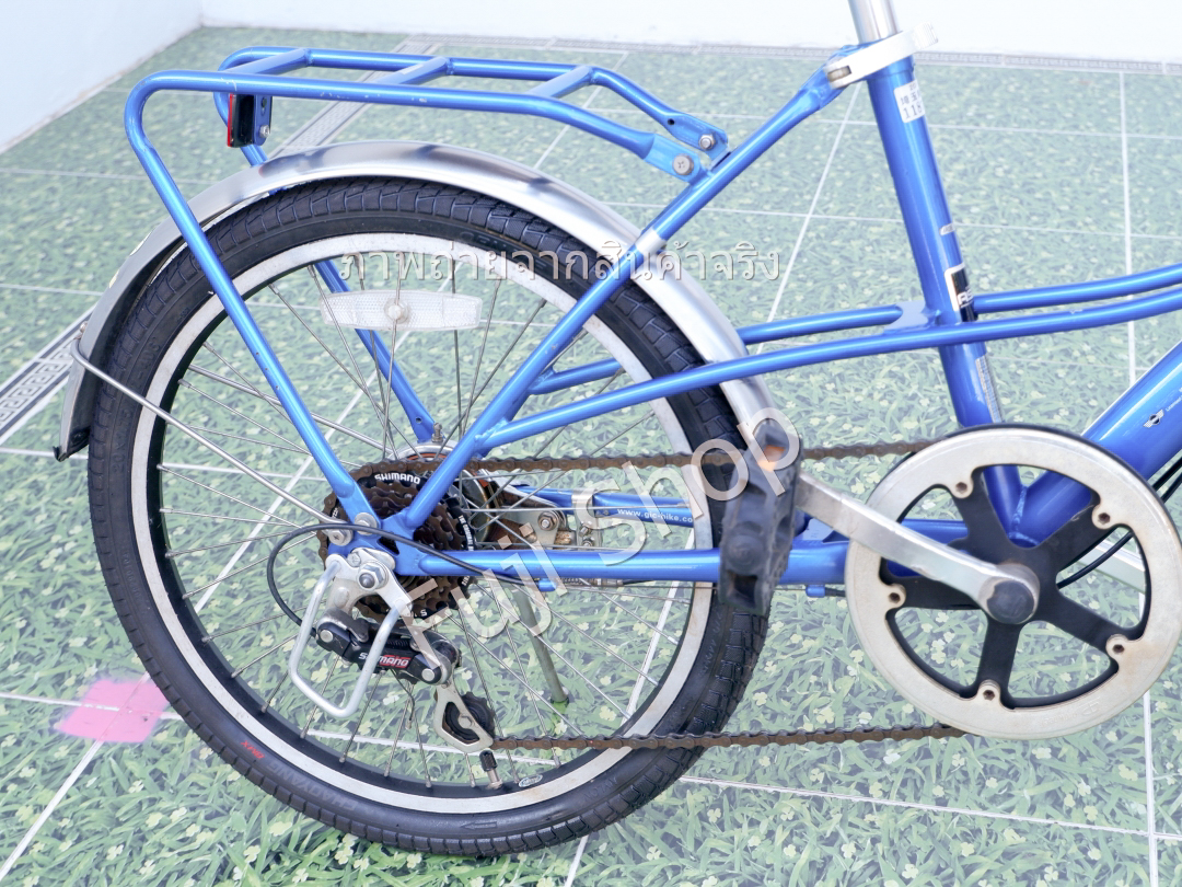 จักรยานญี่ปุ่น - ล้อ 20 นิ้ว - มีเกียร์ - Mini Cooper - สีฟ้า [จักรยานมือสอง]