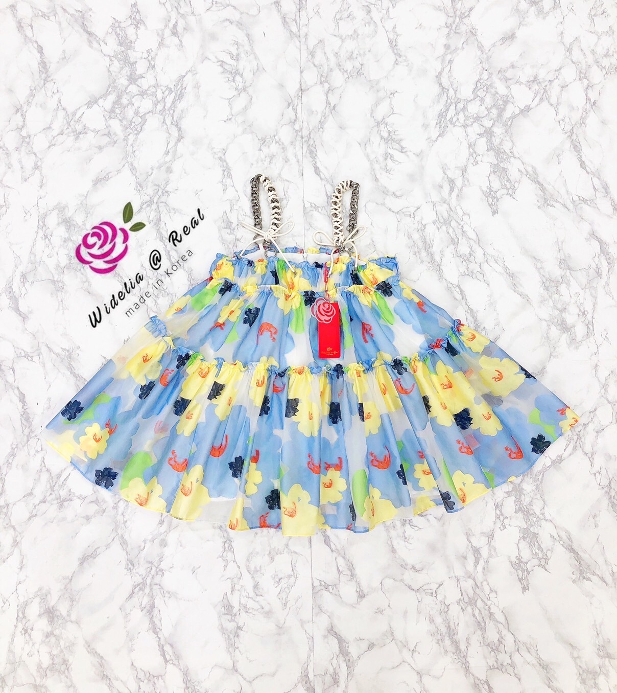 Korea Mini dress มินิเดรสสายเดี่ยวสุดน่ารัก