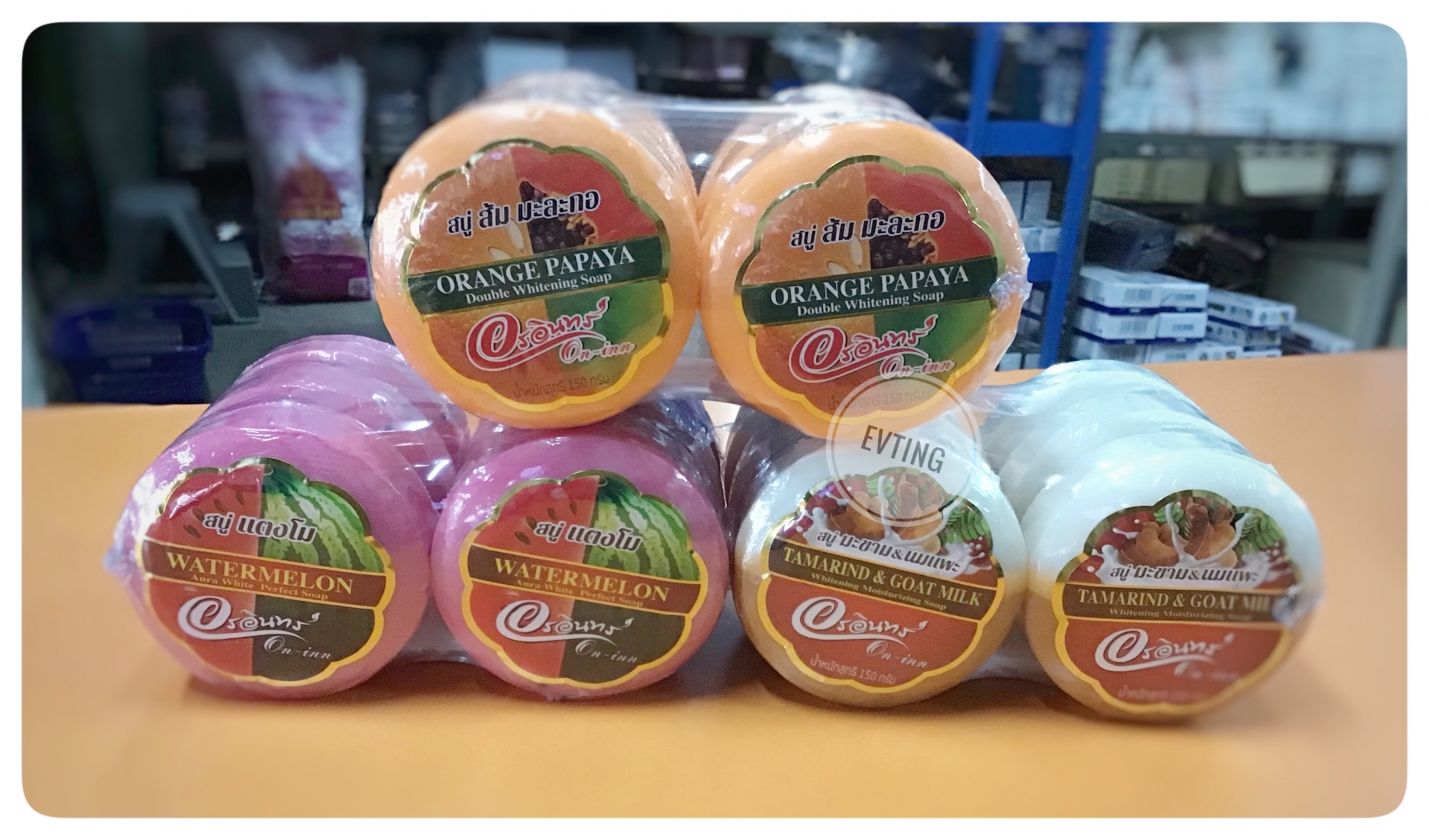สบู่กลม อรอินทร์ 150 g. (1*6) แตงโม