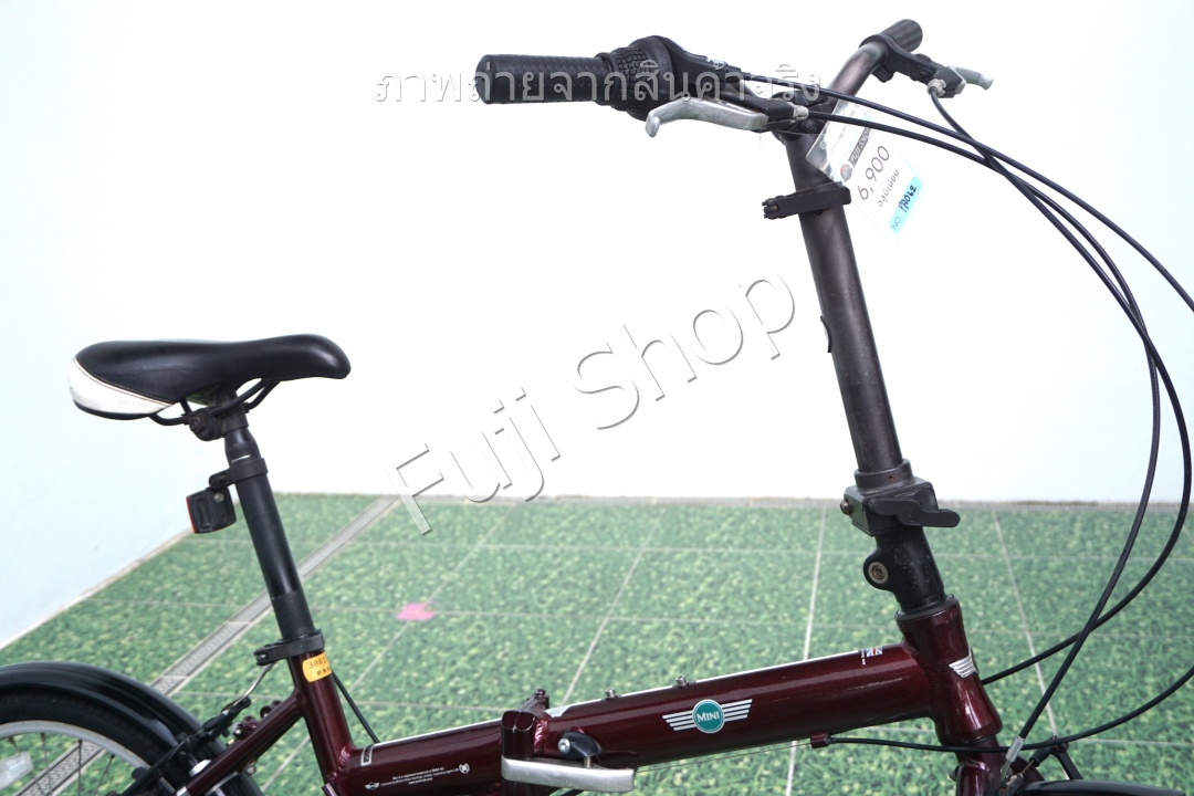 จักรยานพับได้ญี่ปุ่น - ล้อ 20 นิ้ว - มีเกียร์ - อลูมิเนียม - Mini Cooper - สีแดง [จักรยานมือสอง]