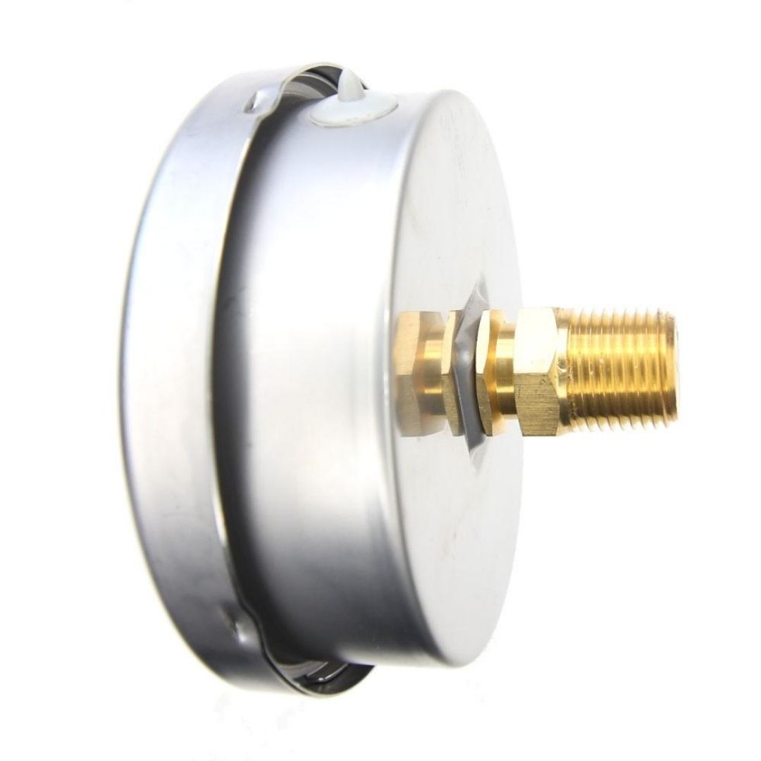 Pressure Gauge เกจวัดแรงดัน หน้าปัด 2.5 นิ้ว เกลียวทองเหลือง ออกหลัง 1/4 นิ้ว NPT ยี่ห้อ OCTA