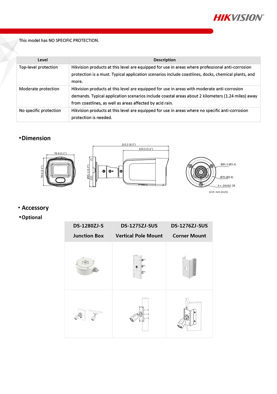 HIKVISION DS-2CD2027G2-LU กล้องวงจรปิด IP CAMERA 2 MP ColorVu Fixed Bullet Network Camera มีไมค์ในตัว BY BILLIONAIRE SECURETECH DS-2CD2027G2-LU