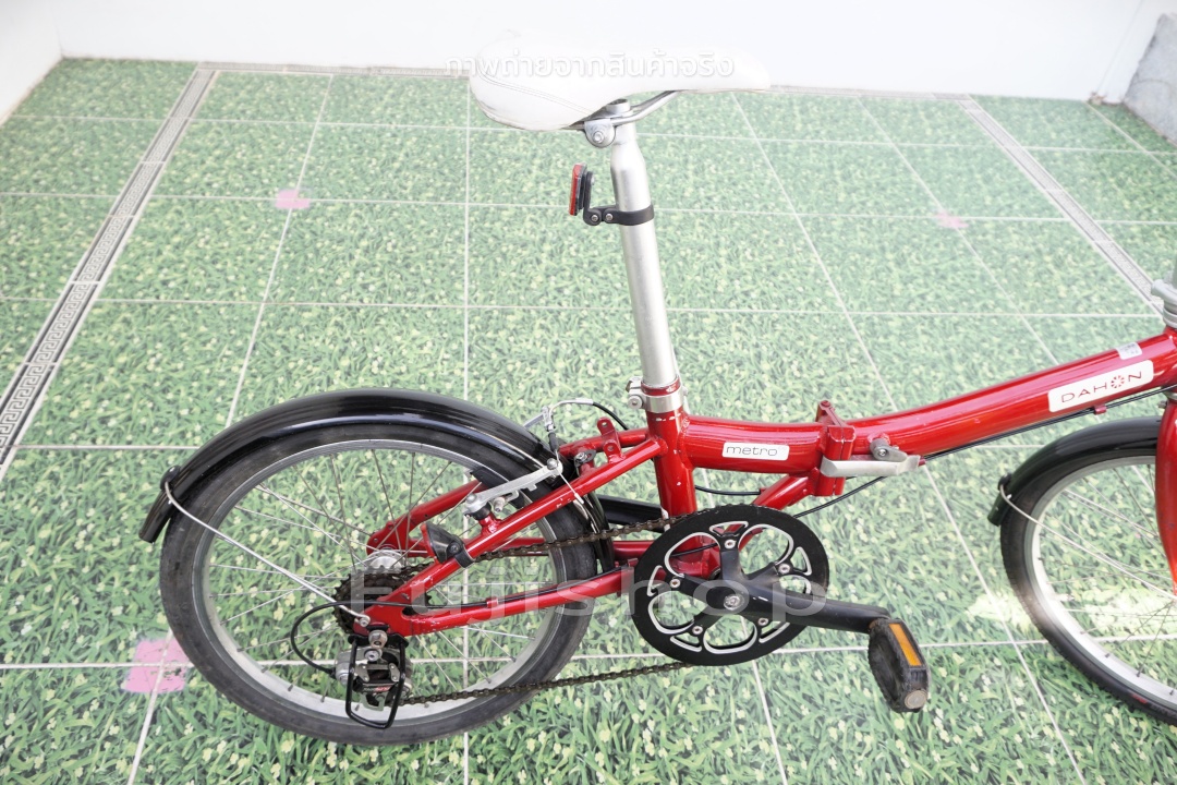 จักรยานพับได้ญี่ปุ่น - ล้อ 20 นิ้ว - เกียร์ 6 สปีด - อลูมิเนียม - Dahon Metro - สีแดง [จักรยานมือสอง]