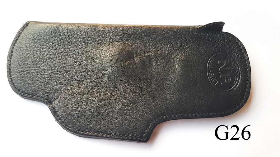 ซองปืนพกในหนังชามัวร์ สำหรับปืน GLOCK 26