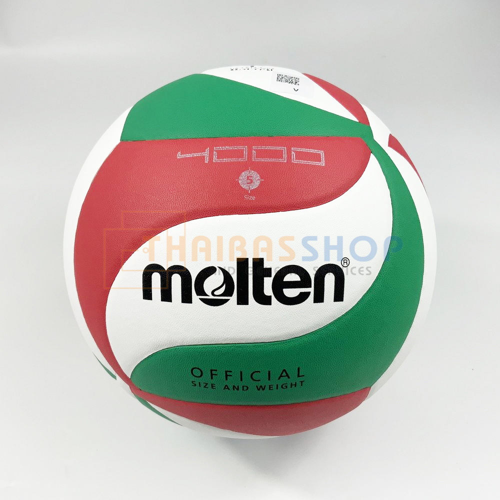 (ของแท้ 100%) ลูกวอลเลย์บอล ลูกวอลเล่ย์ Molten V5M4000 ของแท้ 100% size 5 หนัง PU คุณภาพหนังนิ่ม วอลเลย์บอล ใช้แข่งขัน