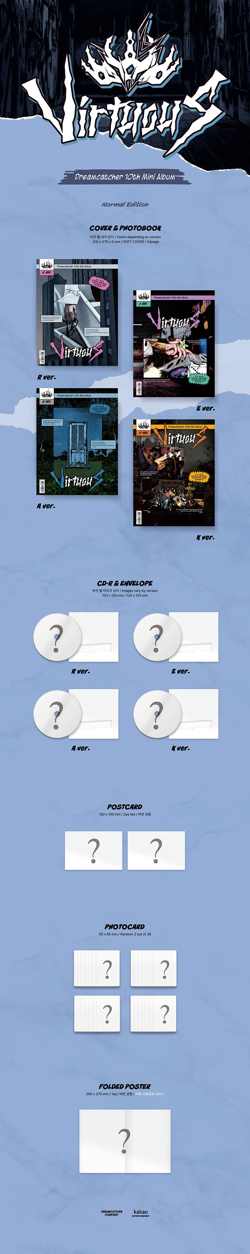 [PRE-ORDER] DREAMCATCHER - 10th Mini Album "VirtuouS"