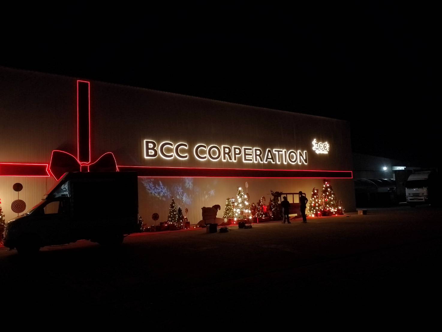 ป้ายตกเเต่ง '' BCC CORPERATION ''