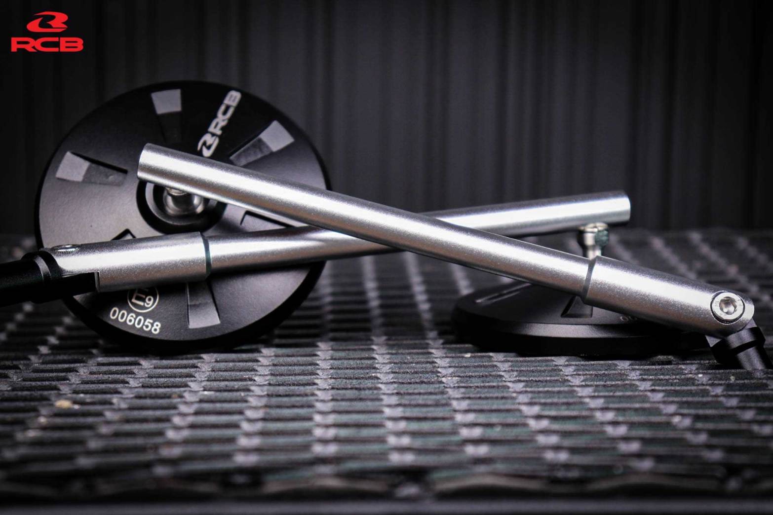 กระจก RCB S6 side mirror มี 4 สี ดำ,แดง,น้ำเงิน,เงิน