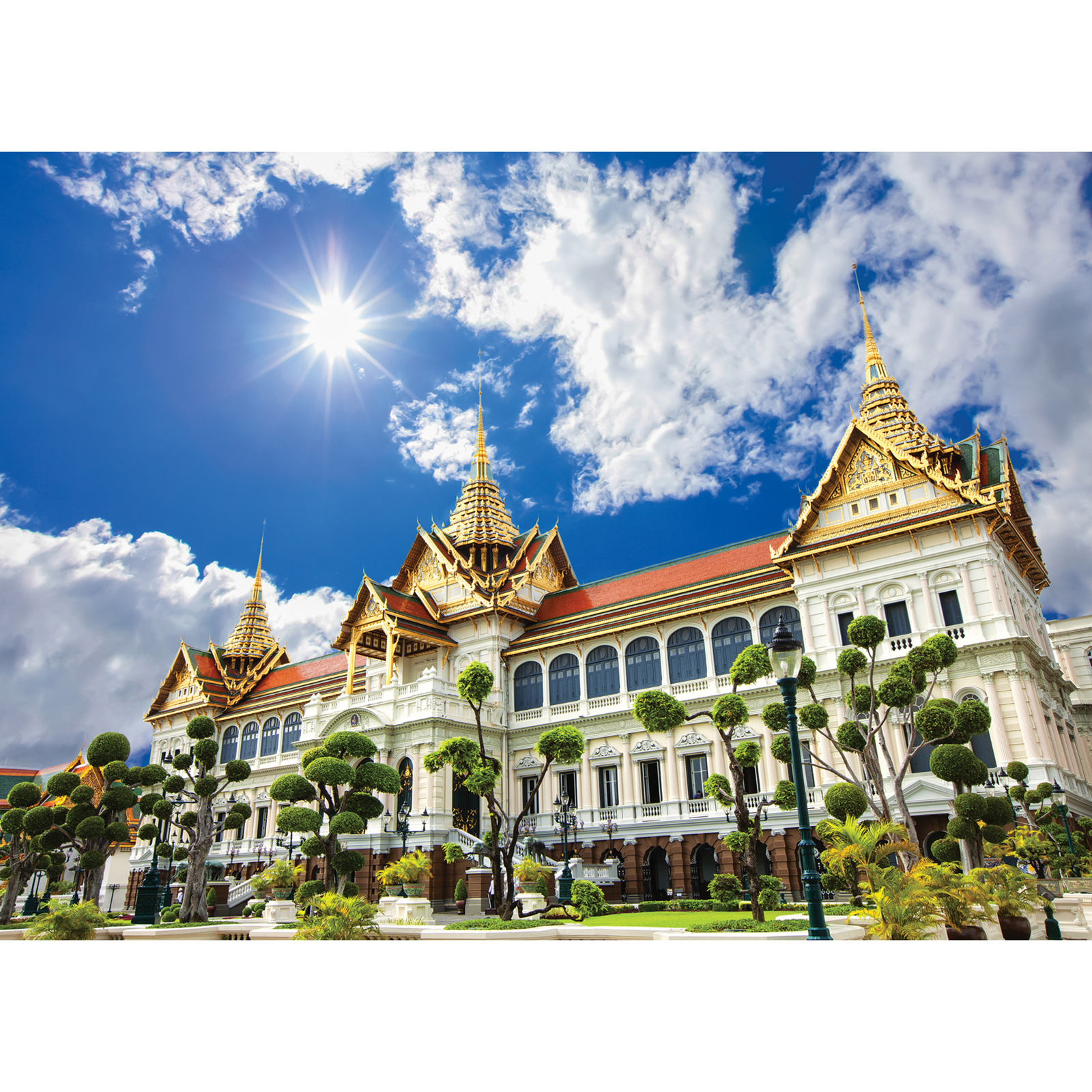 Jigsaw Puzzle ตัวต่อจิ๊กซอว์ 500 ชิ้น T072 Architecture สิ่งก่อสร้าง The Grand Palace Thailand รูปพระบรมมหาราชวัง ประเทศไทย MagicLand6