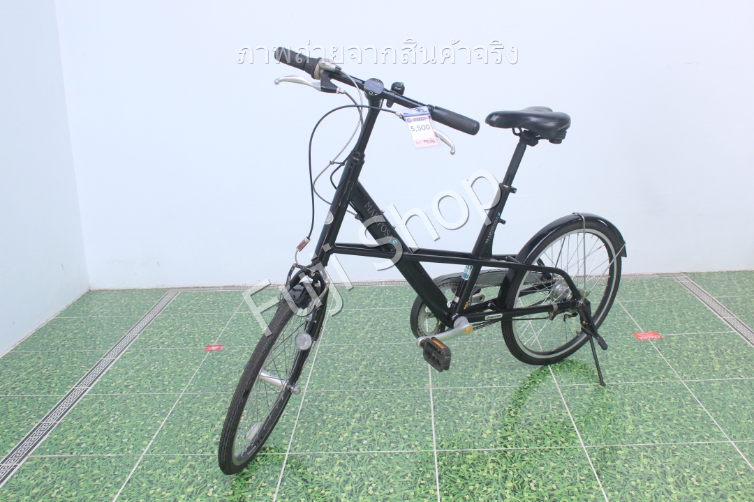 จักรยานญี่ปุ่น - ล้อ 20 นิ้ว - มีเกียร์ - อลูมิเนียม - Bridgestone Mariposa Mini- สีดำ [จักรยานมือสอง]