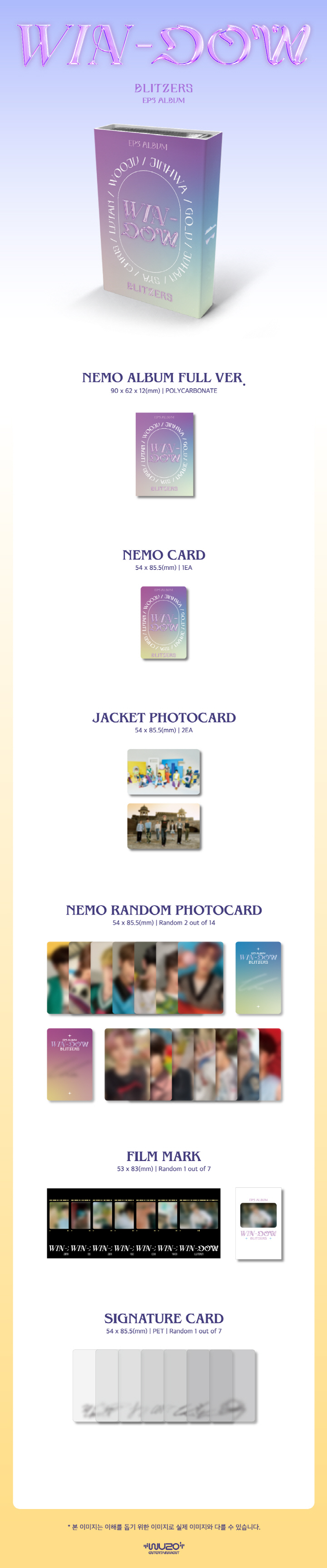 [PRE-ORDER] BLITZERS - EP3 Album "WIN-DOW" (Nemo Album)