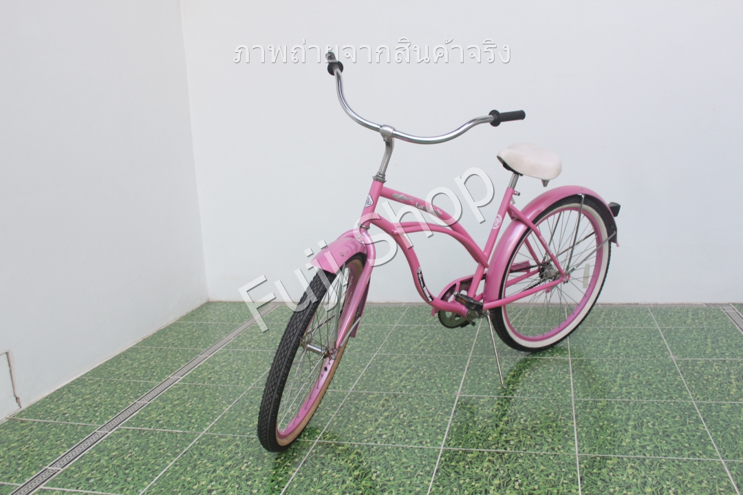 จักรยานญี่ปุ่น - ล้อ 26 นิ้ว - ไม่มีเกียร์ - สีชมพู [จักรยานมือสอง]