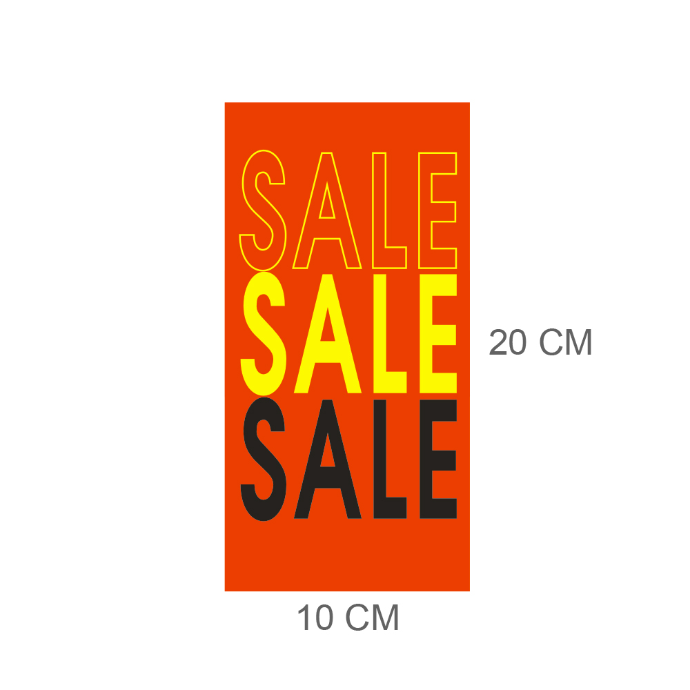 Thai-English Sale Price Tags Vertical Display