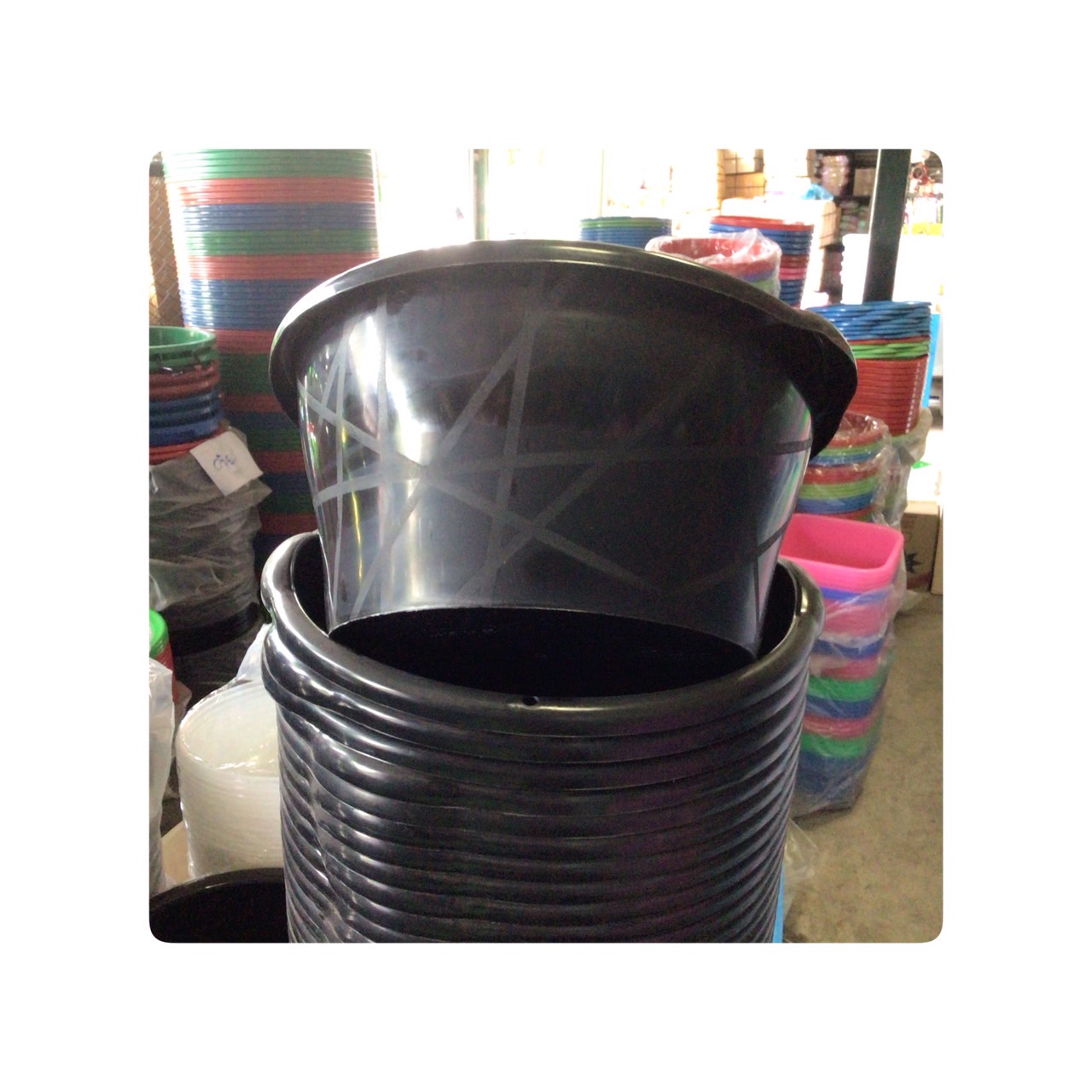 กะละมัง No.PL28 ดำ(40*20cm)