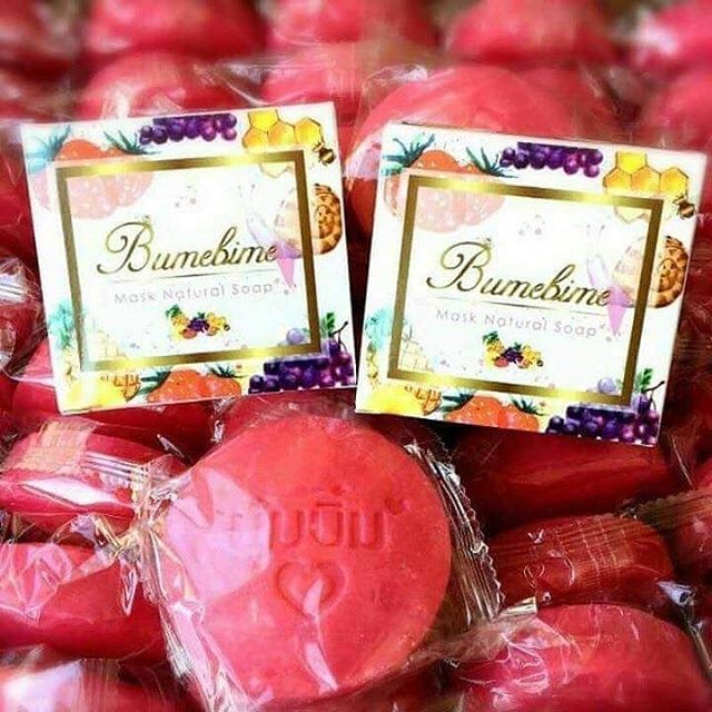 Bumebime Mask Natural Soap สบู่บุ๋มบิ๋ม สบู่ฟอกตัวรวมวิตามินผิว 100g