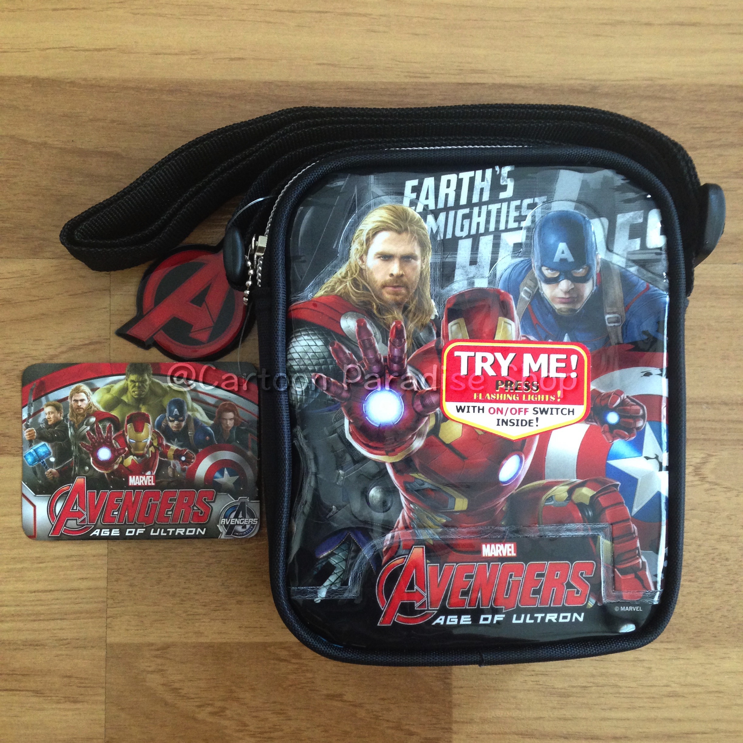 กระเป๋าสะพายข้าง กระเป๋าคล้องคอ 6 นิ้ว อเวนเจอร์ส Avengers Shoulder Bag Sling Bag 6 Inches