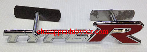โลโก้ติดหน้ากระจังลาย TYPE R HONDA CIVIC 01-05