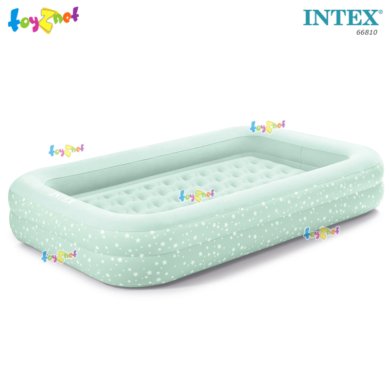 Intex Kidz Travel Airbed Set w/DQI Air Pump 107x168x25 cm beige Color (Pattern Star) no.66810