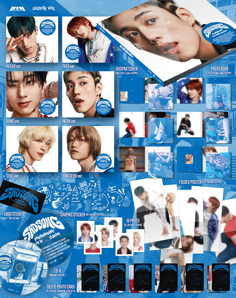 [PRE-ORDER] P1Harmony - 7th Mini Album "SAD SONG" (Digipack ver.)