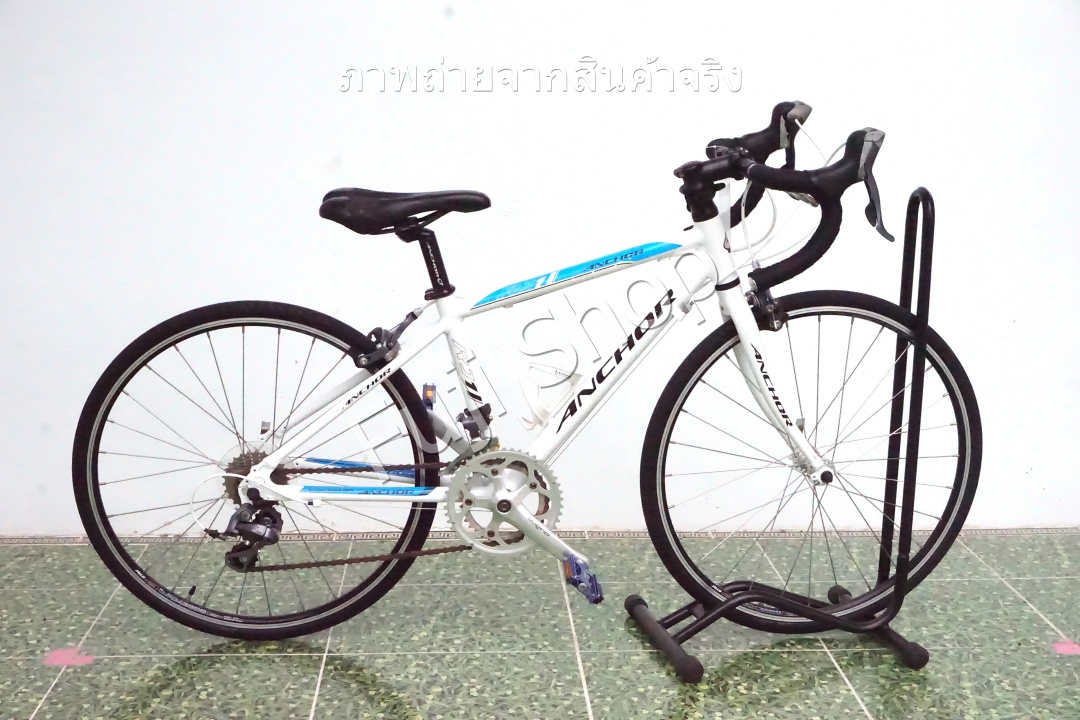 จักรยานเสือหมอบญี่ปุ่น - ล้อ 600c - มีเกียร์ - อลูมิเนียม - Anchor RJ1 - สีขาว [จักรยานมือสอง]