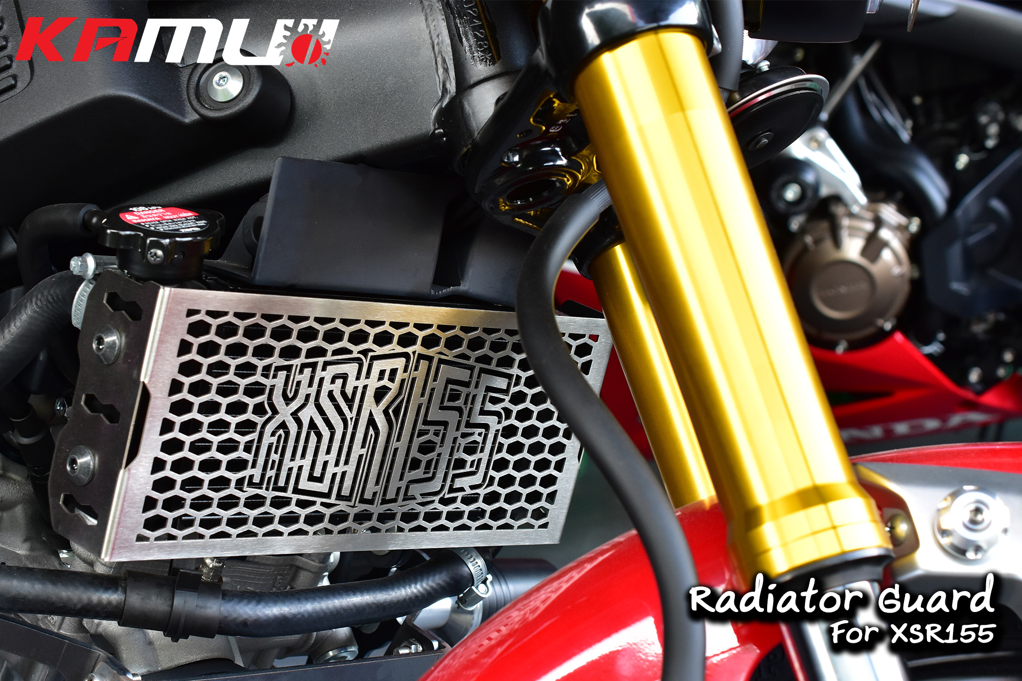 การ์ดหม้อน้ำ KAMUI Yamaha XSR155 มีสีดำ เงิน ราคา650