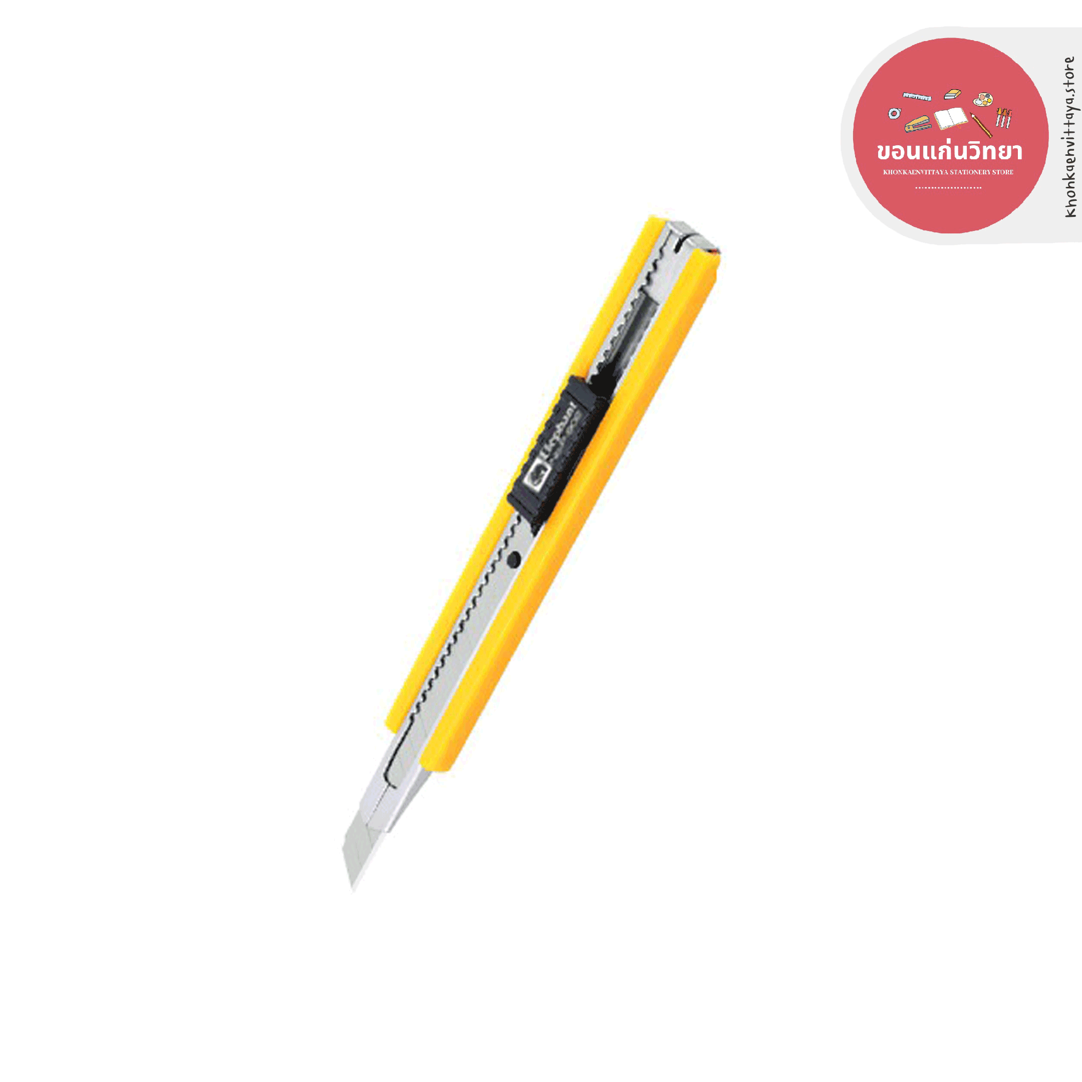 คัตเตอร์ Cutter ตราช้าง Elephant รุ่น P-902 9 มม. ด้ามผลิตจากพลาสติกคุณภาพสูง จำนวน 1 อัน (คละสี)