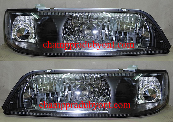 ไฟหน้าเพชร NISSAN CEFIRO A32 95-01 ดำ มุมติด
